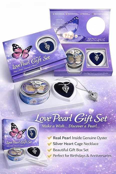 Wish Pearl Necklace Set ( Love Pearl Chain )