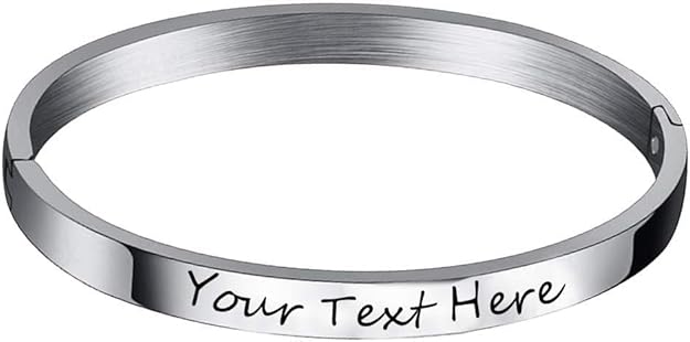Personalized Kada Bracelet , Openable Bangle for Men And Women