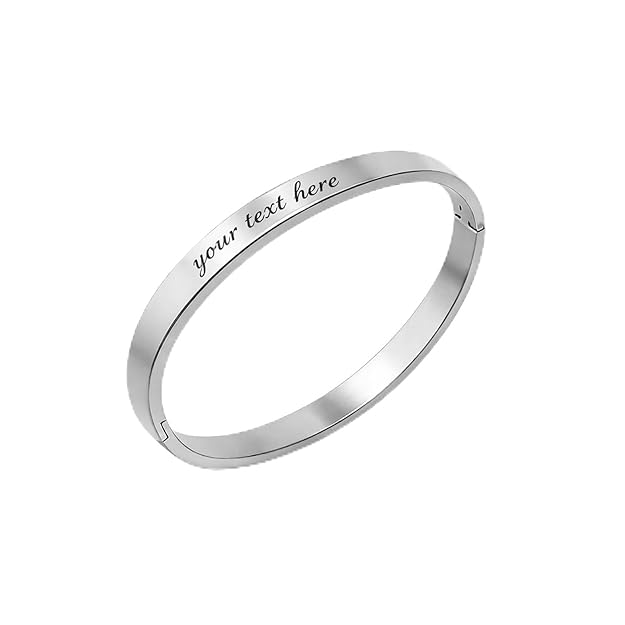Personalized Kada Bracelet , Openable Bangle for Men And Women