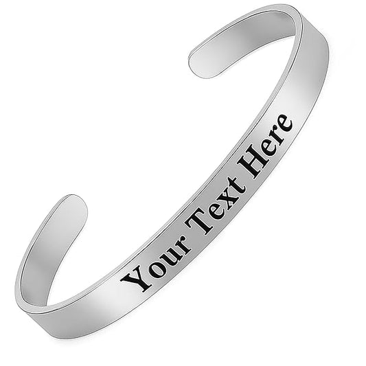 Personalized Men's Adjustable Kada, Kapu - With Name.-8MM