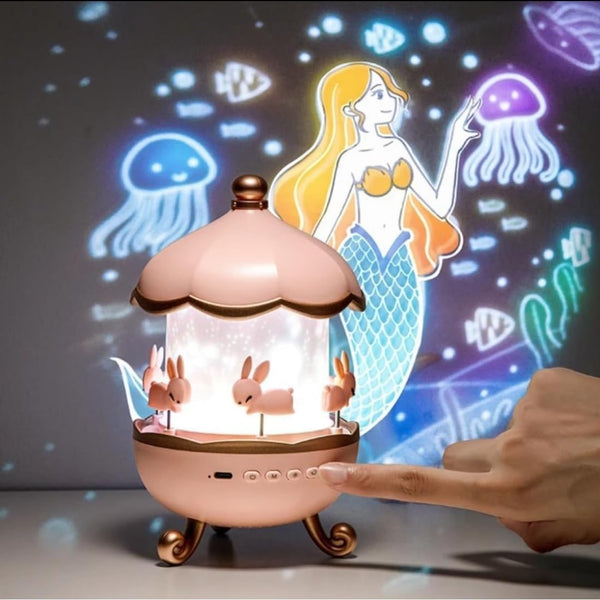 Bunny Carousel Night Light Projector
