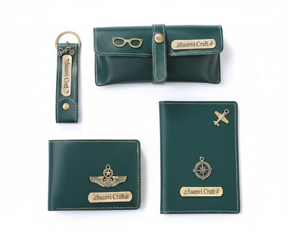Customized Passport Holder and Men's Wallet, Sunglass Holder with Key Chain