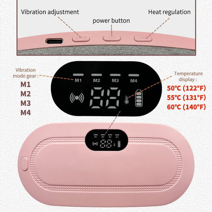 Period Cramp Relief Heating Pad Pain Device With 4 Massage Modes