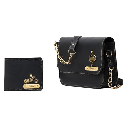 Couple Personalized ( Men Wallet and Women Sling Bag ) Set