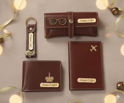 Customized Passport Holder and Men's Wallet, Sunglass Holder with Key Chain