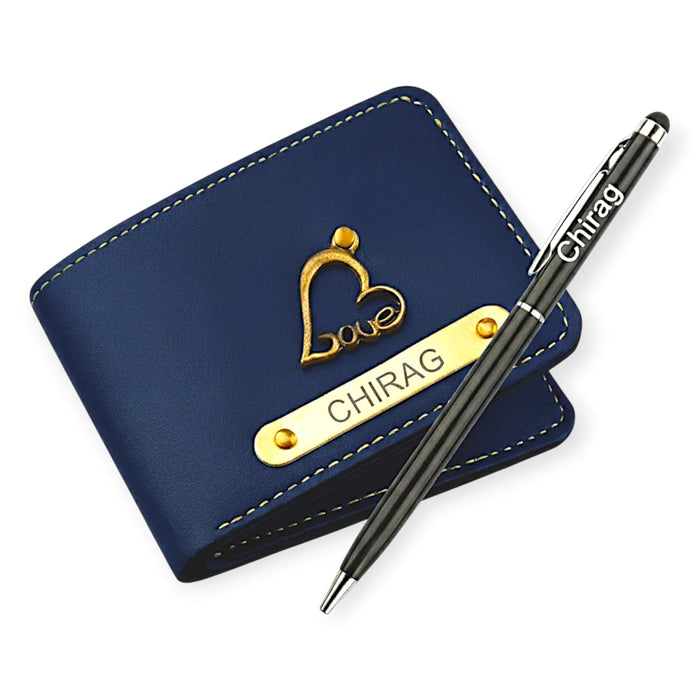 4.Personalized Wallet and Engraved Pen Combo