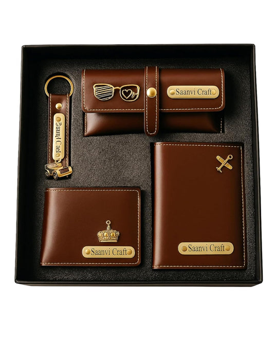 Customized Passport Holder and Men's Wallet, Sunglass Holder with Key Chain