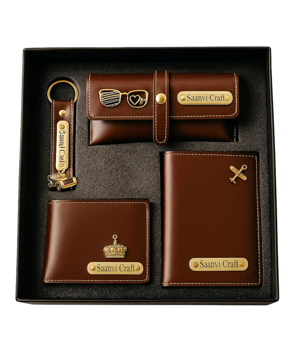 Customized Passport Holder and Men's Wallet, Sunglass Holder with Key Chain