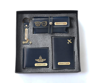 Customized Passport Holder and Men's Wallet, Sunglass Holder with Key Chain