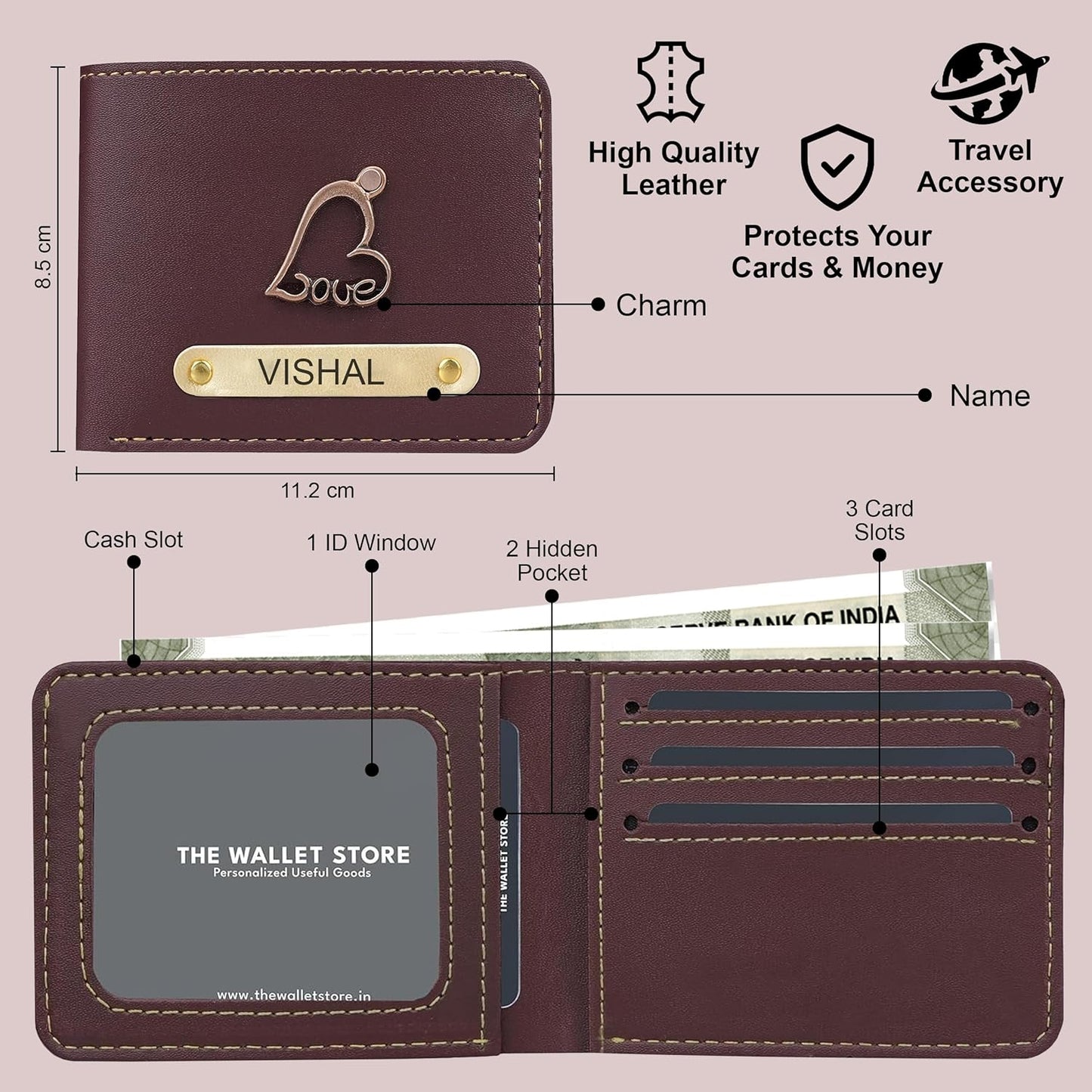 Couple Personalized ( Men Wallet and Women Sling Bag ) Set