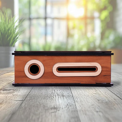 Wooden 1 Lakh Savings Box with Chart