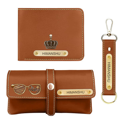 6.Personalized Wallet Keychain & Sunglass Holder Gift Set