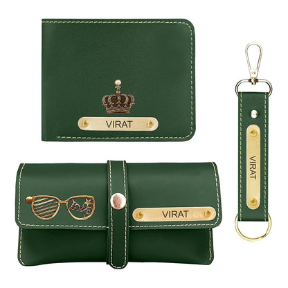 6.Personalized Wallet Keychain & Sunglass Holder Gift Set