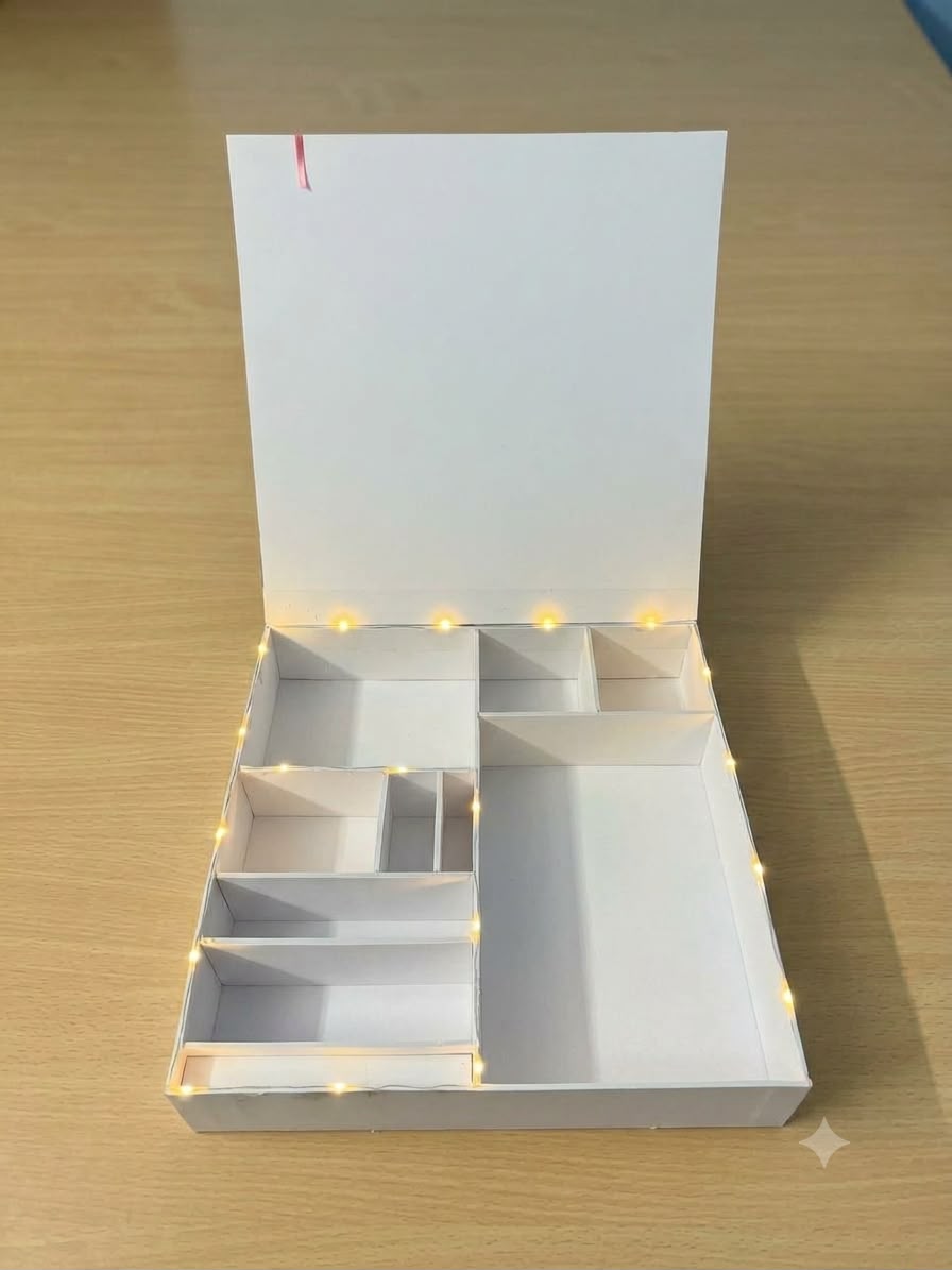 1.Empty Hamper Box with light