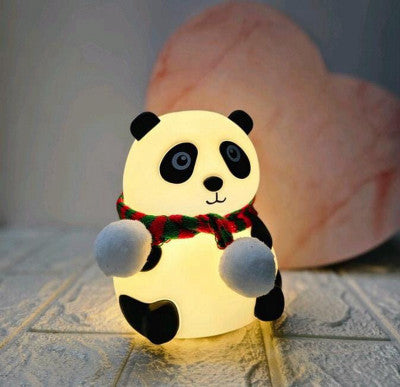 Panda Night Lamp Silicone Touch Color Changing LED Rechargeable Night Light